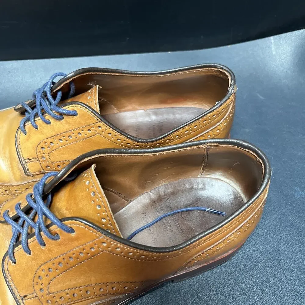 Allen Edmonds Players Shoe Walnut Wingtip Oxford Shoes 9752 Mens Size 9 D